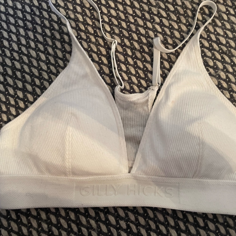 Hollister White Bra, XS